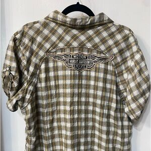 Women’s Harley Davidson, button-down shirt